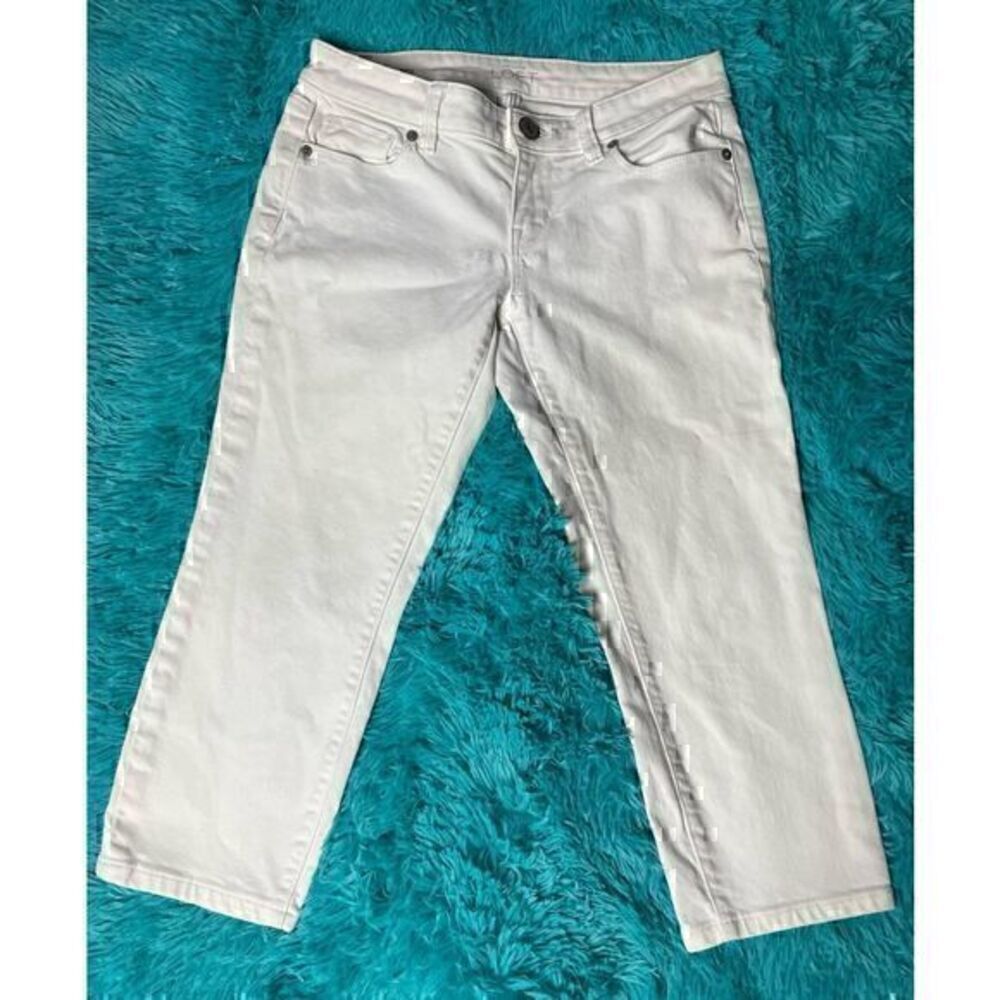 White Ann Taylor LOFT 26/2P Crop Jeans